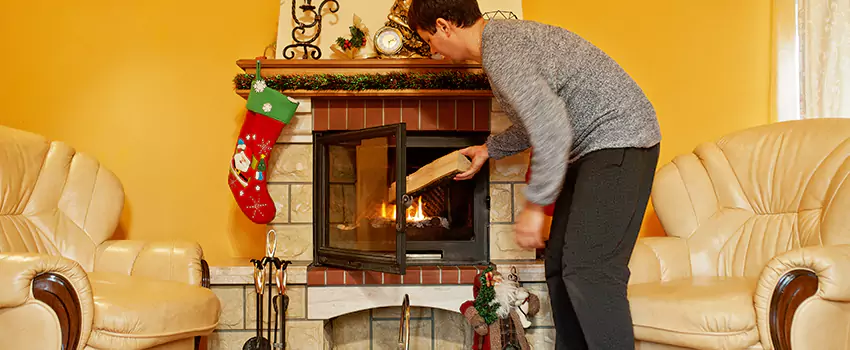 Rusted Metal Fireplace Restoration in Lake Havasu City, Arizona